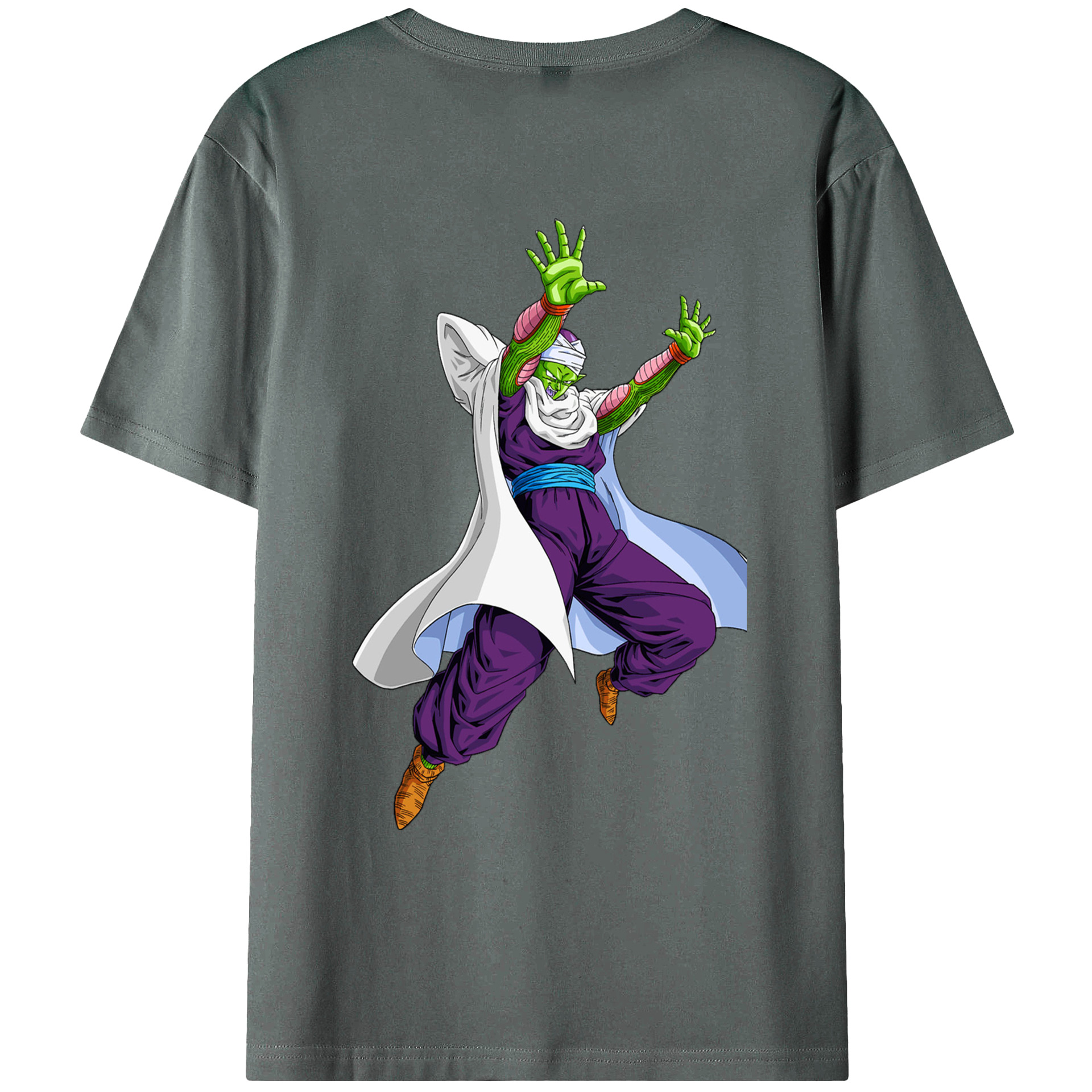 （画像用） ドラゴンボール ピッコロ DRAGON BALL Piccolo 綿100％ メンズ半袖Tシャツ（バックプリント） 通気性